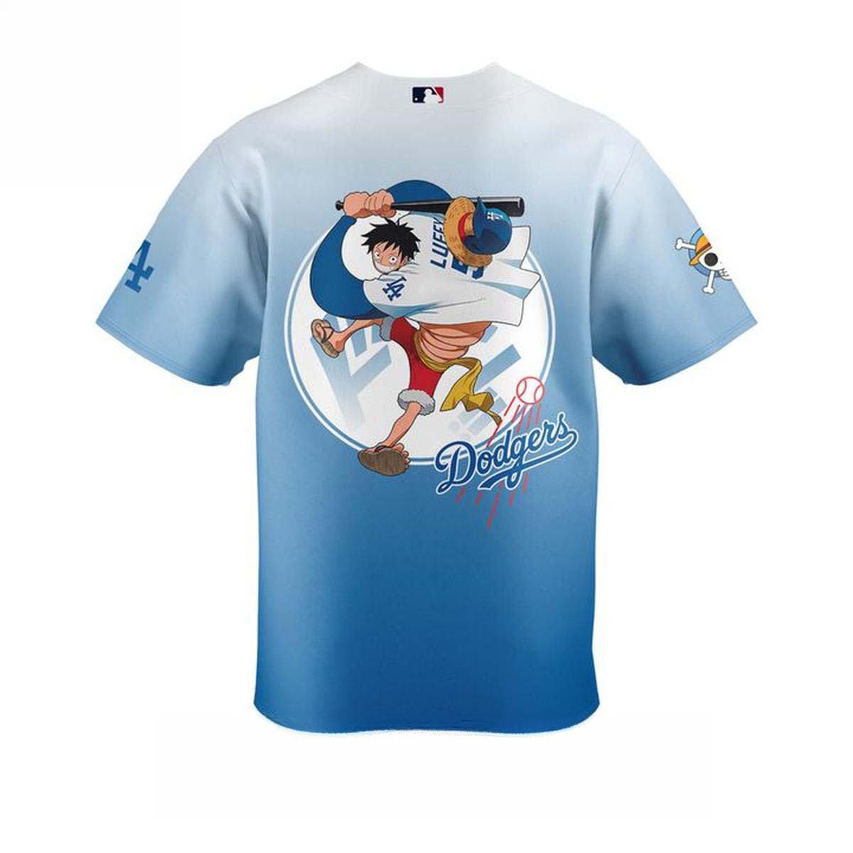 Los Angeles Dodgers x One Piece Night 2026 Special Baseball Jersey - Anime Theme Sports Apparel Gift for Fans - Image 3