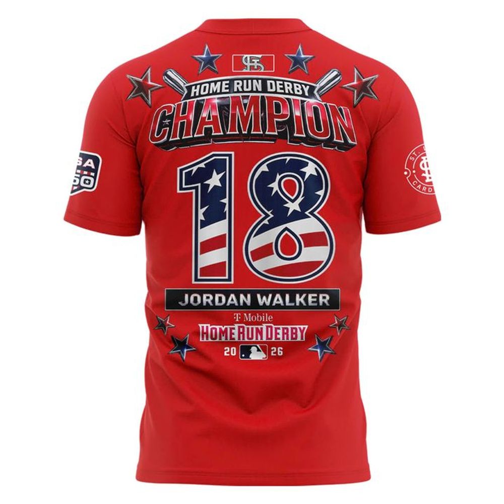 MLB 2026 AllStar Game Jordan Walker Home Run Derby Champion Ring The Bell Shirt - Image 3