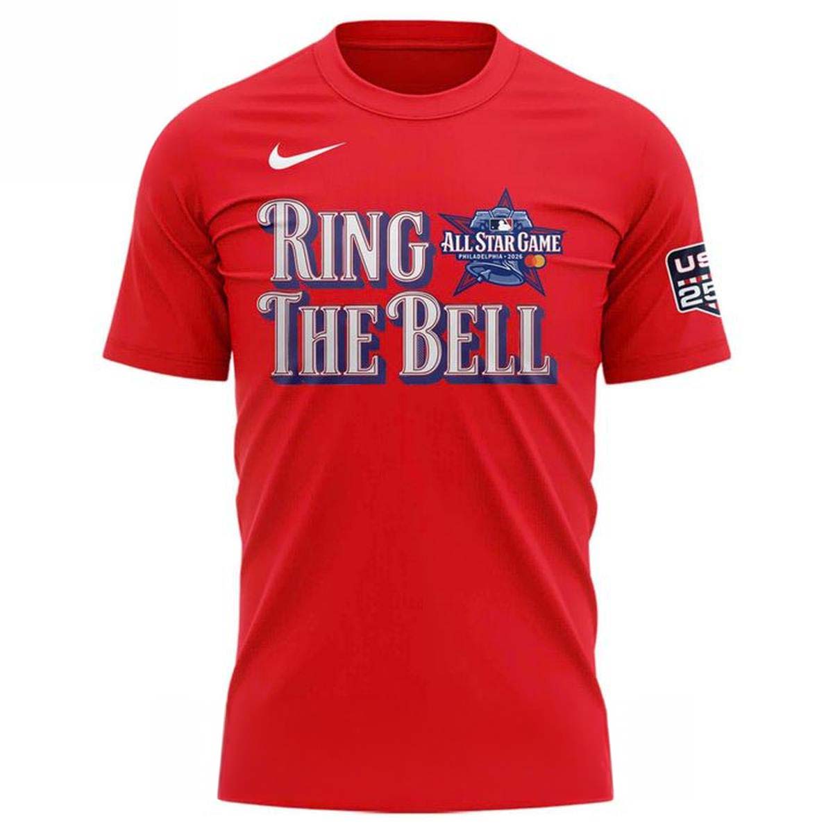 Bryce Harper Philadelphia Phillies 2026 MLB All-Star Game Ring The Bell Red T-Shirt - Best Gift for Fans - Image 3