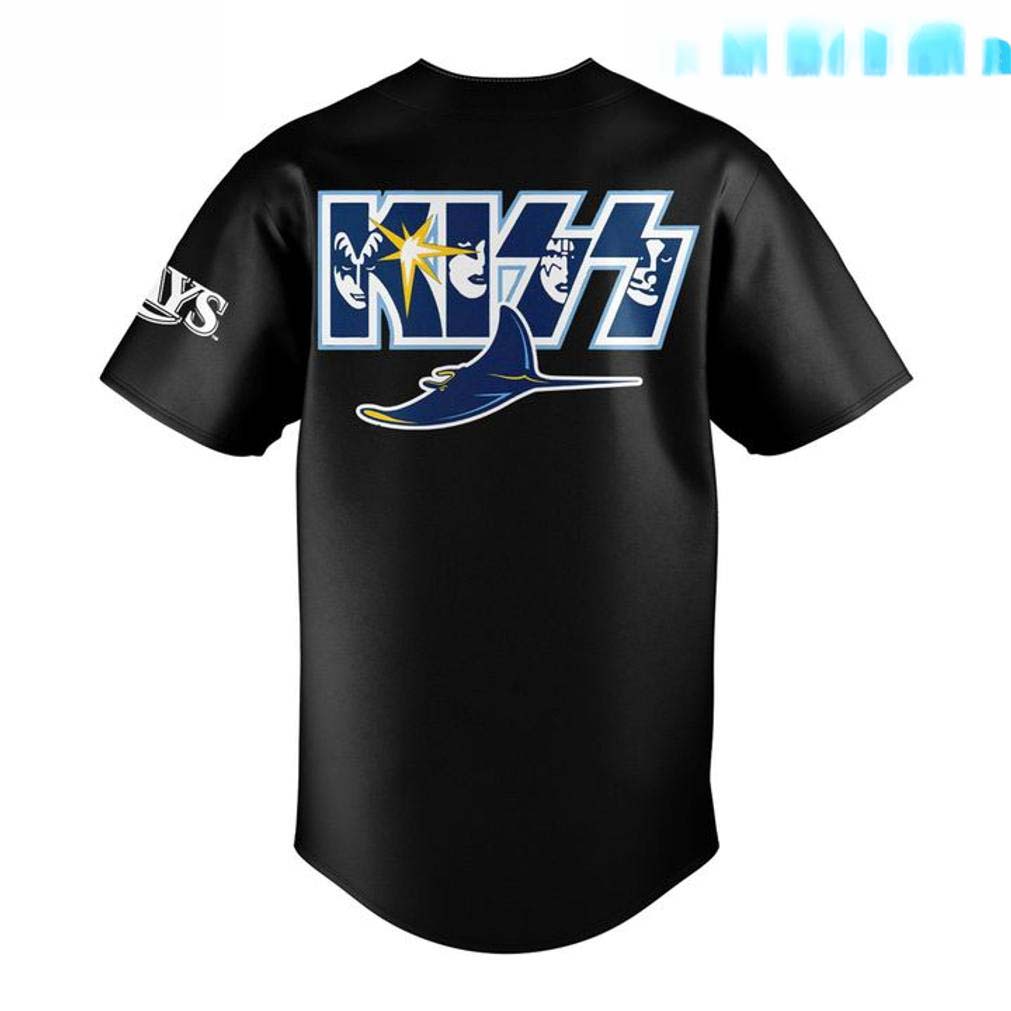 KISS Tour Special Tampa Bay Rays Baseball Jersey - Gift for Him - Image 3