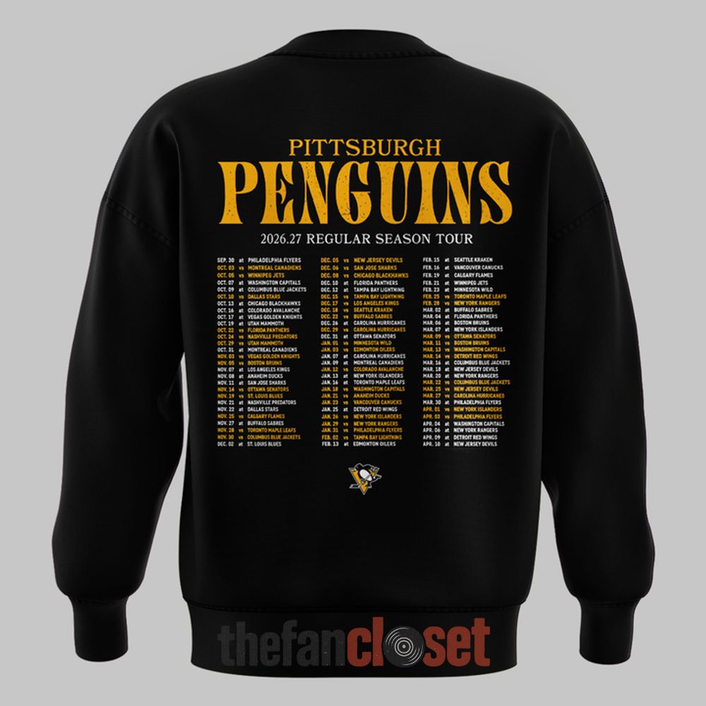 Pittsburgh Penguins Regular Season Schedule 2627 Sweatshirt - Image 3