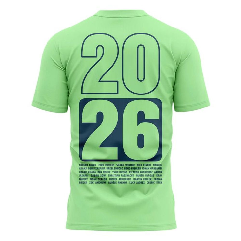 Switzerland National Team HISTORY 2026 Limited Edition Green Shirt - Image 3