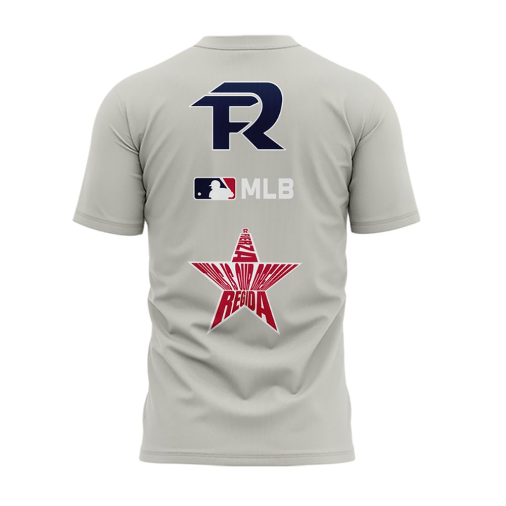 Fuerza Regida X MLB This Is Our Dream Stadium Tour 2026 Gray Shirt - Gift Idea for Fans - Image 3