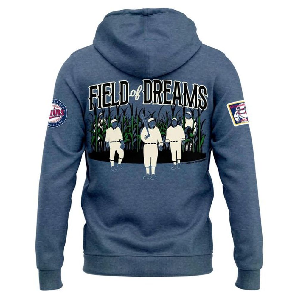 2026 MLB at Field of Dreams Game Special Hoodie Minnesota Twins - Image 3