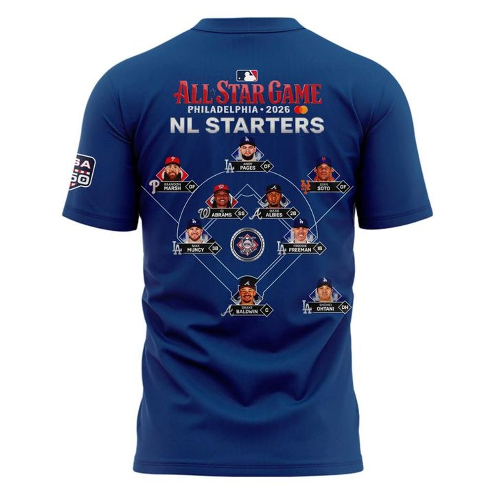 MLB AllStar Game Ring The Bell TriBlend DriFIT Navy Shirt - Image 3