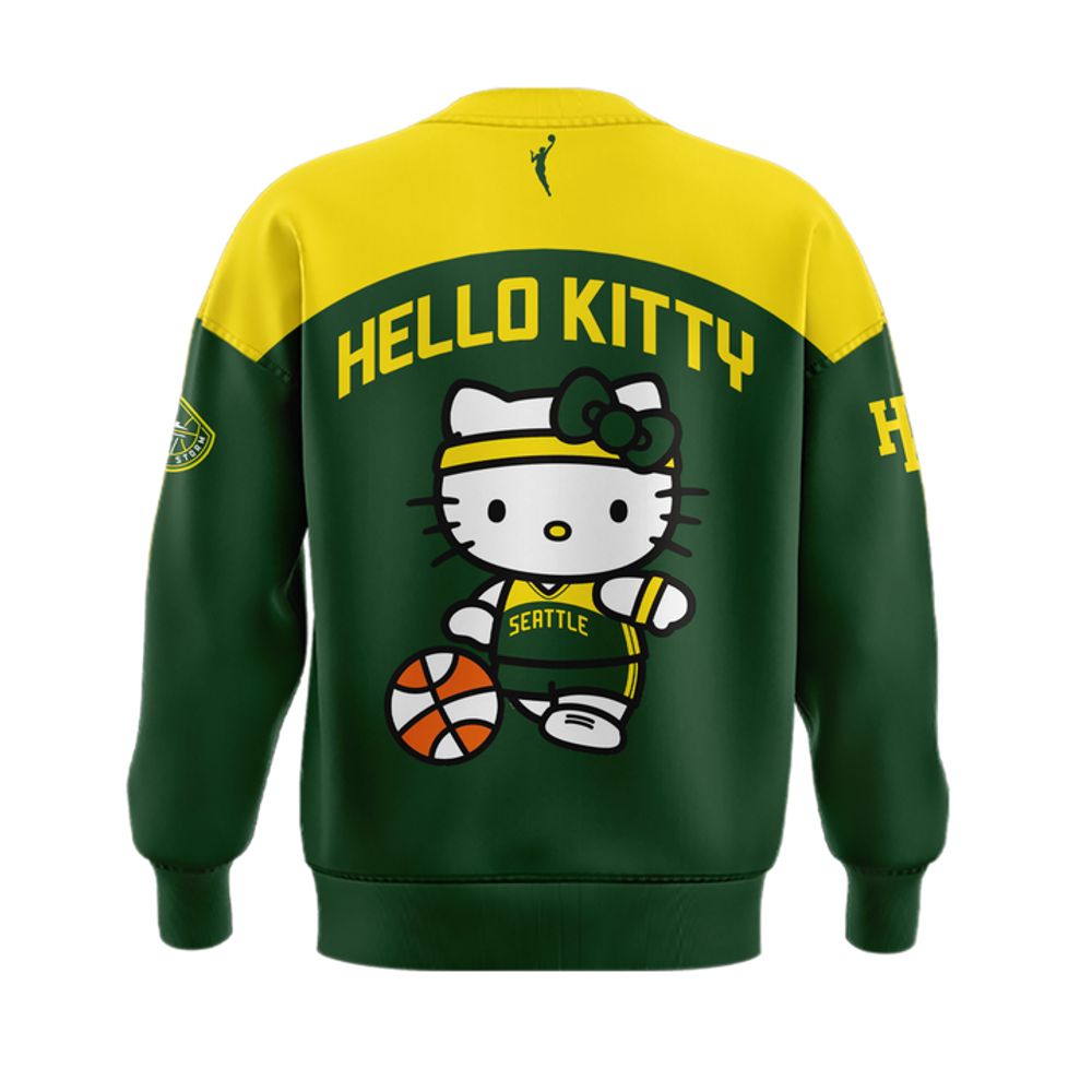 Limited Edition 2026 Seattle Storm x Hello Kitty Night Sweatshirt - Image 3