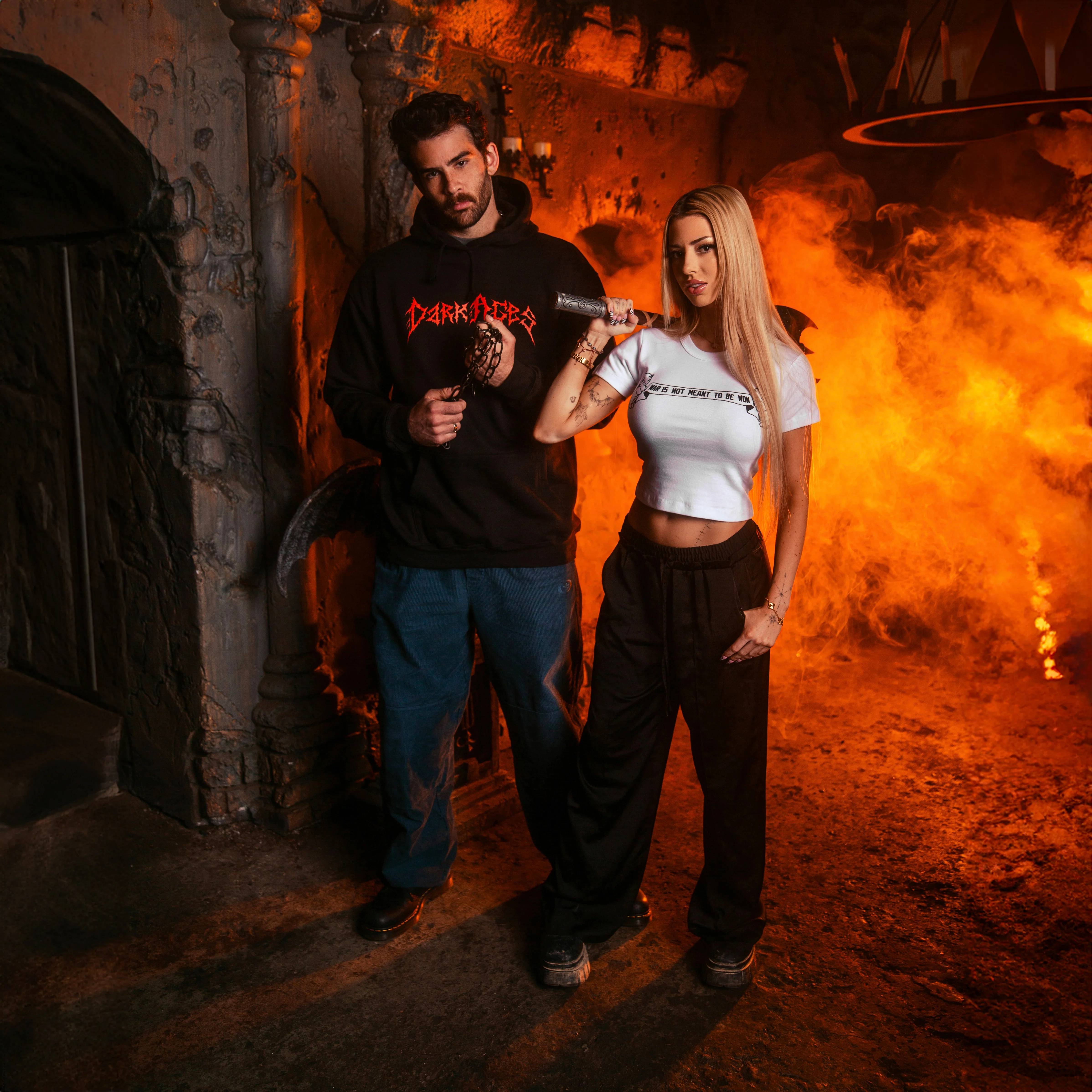 Dark Ages Hoodie Dark Ages Trendy Hoodie Graphic Merch 2025 - Image 3