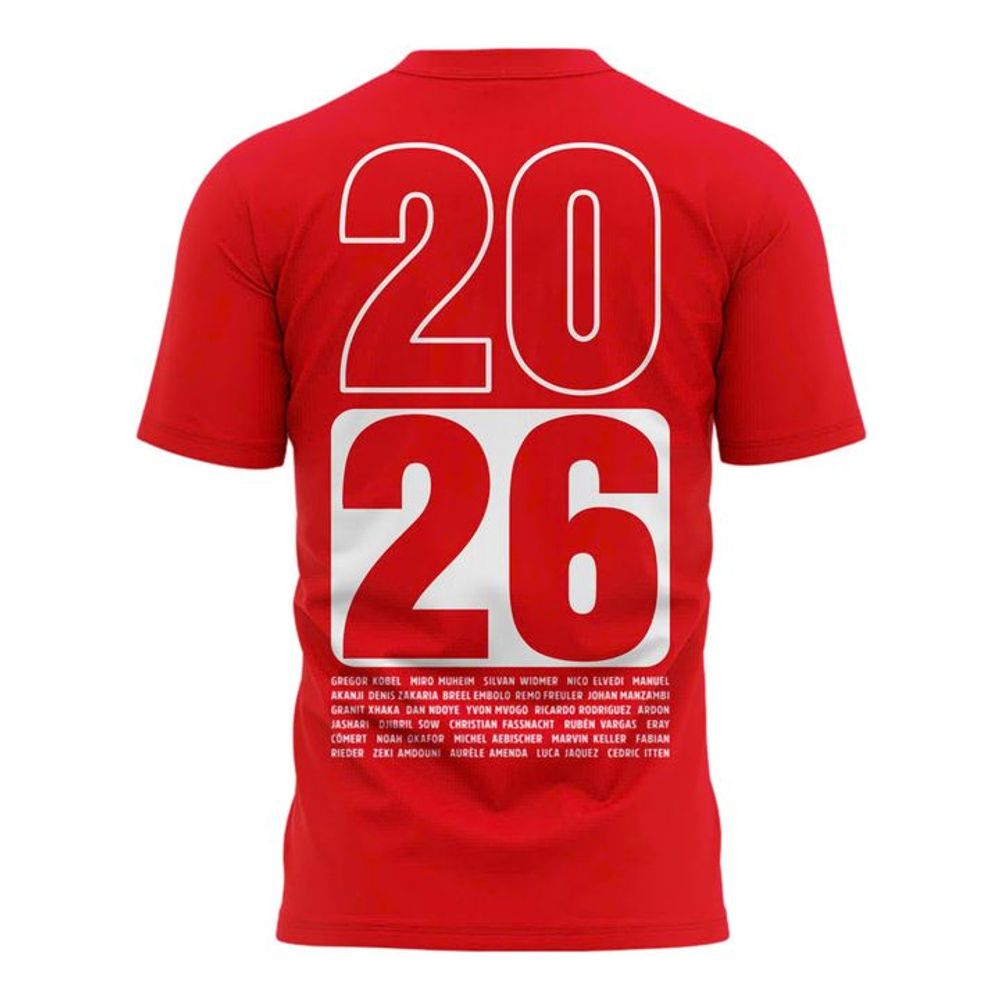 Switzerland National Team HISTORY 2026 Limited Edition Red Shirt - Image 3