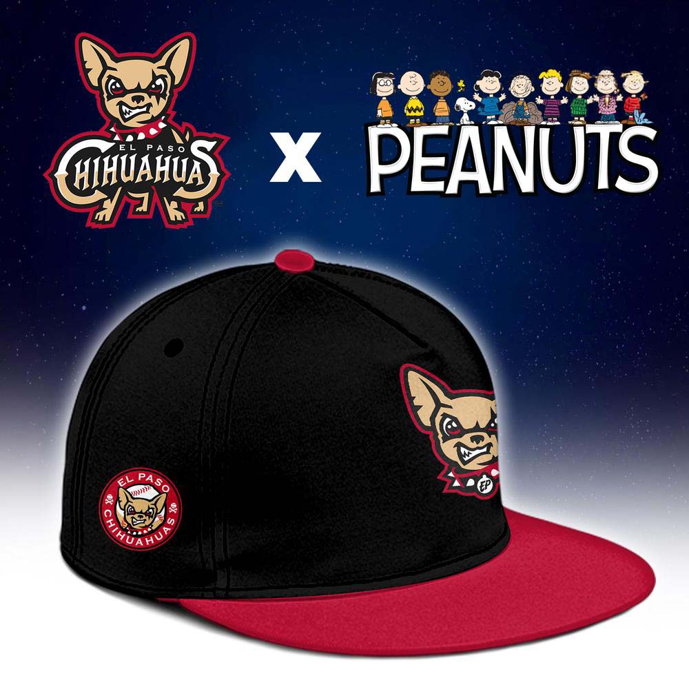 El Paso Chihuahuas x Peanuts Night Snoopy Custom Baseball Jersey - Best Gift for Fans - Image 3