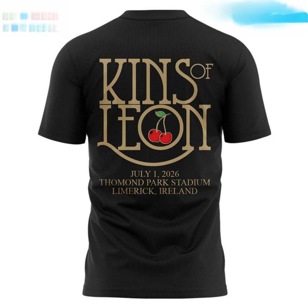 Kings of Leon Can We Please Have Fun 2026 Tour Thomond Park Stadium Limerick Ireland Shirt - Image 3