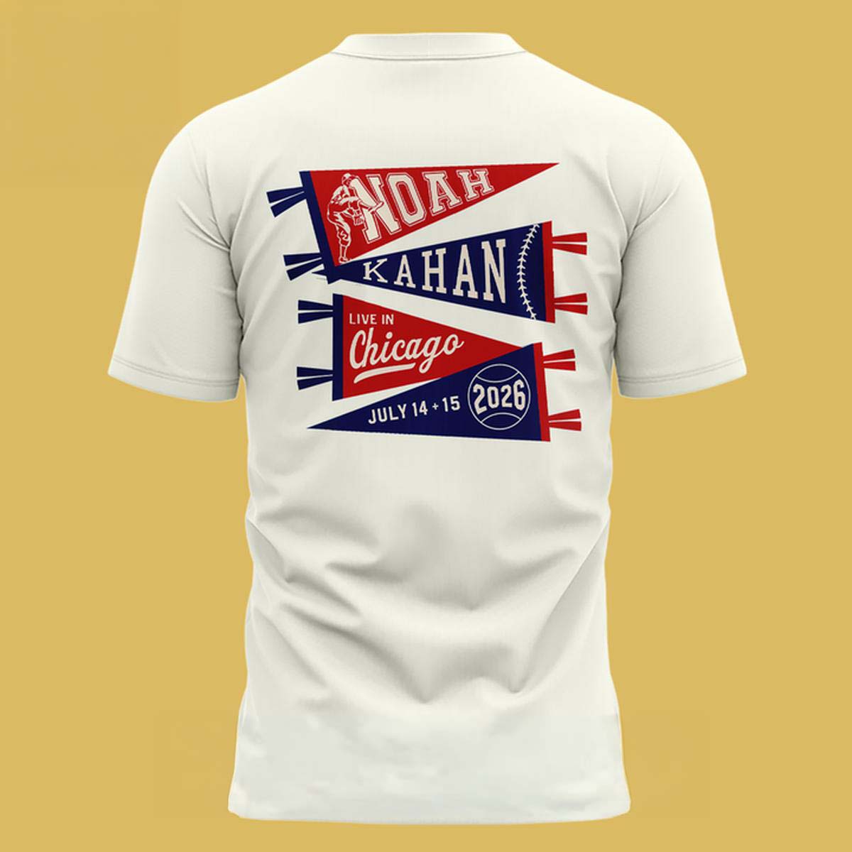 Noah Kahan x Chicago Cubs The Great Divide Tour T-Shirt - Best Gift for Fans - Image 3