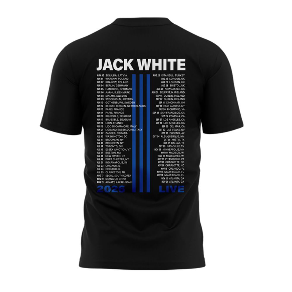 Jack White Live 2026 Tour Black Shirt Limited Edition - Image 3