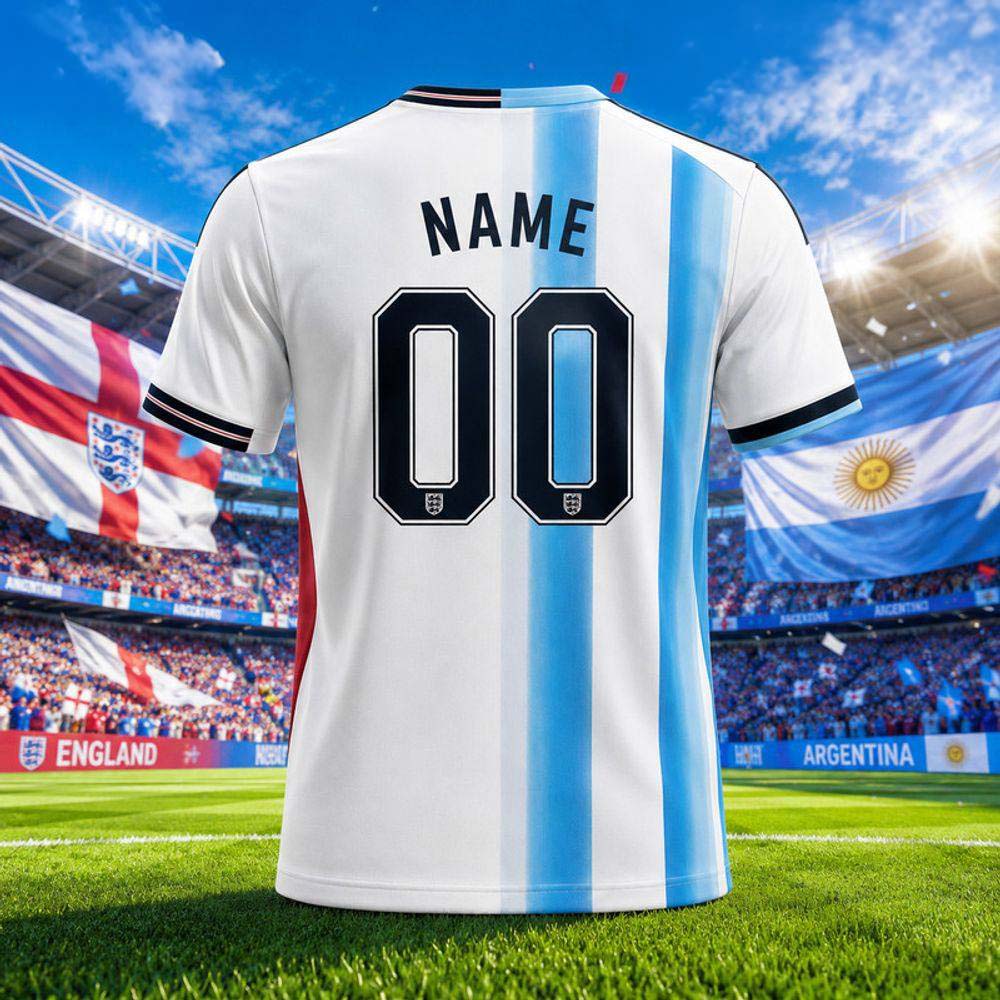 Argentina x England World Cup 2026 Limited Edition Football Jersey - Image 3