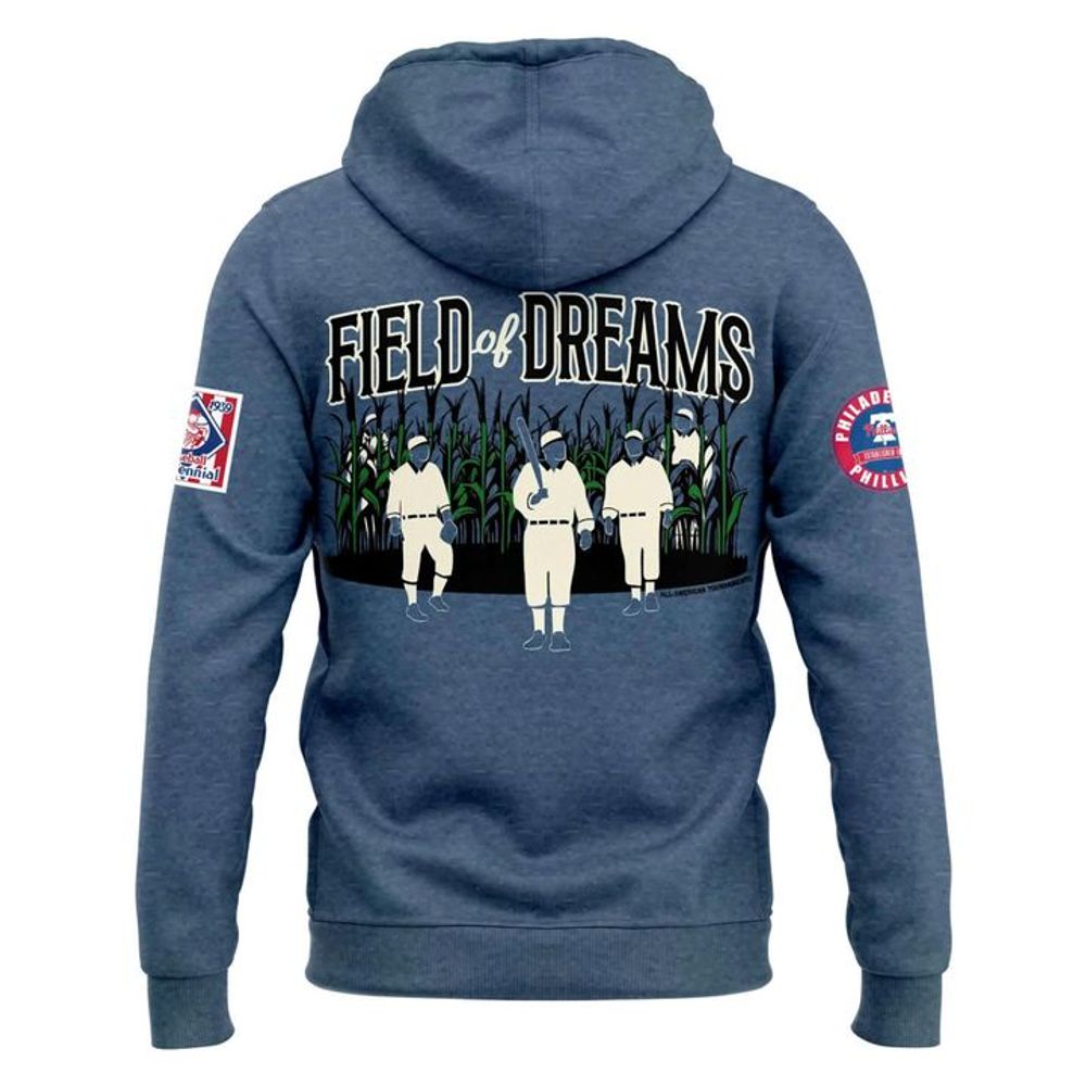 2026 MLB at Field of Dreams Game Philadelphia Phillies Special Hoodie - Image 3