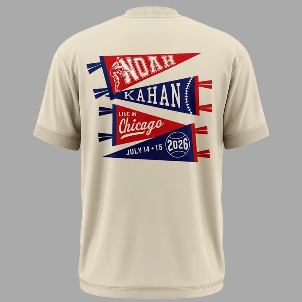 Chicago Cubs x Noah Kahan The Great Divide Tour at Wrigley Field 2026 Shirt - Image 3