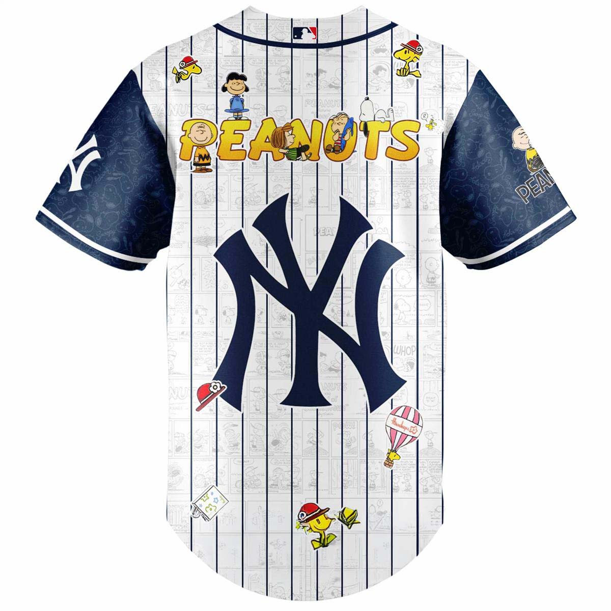 New York Yankees x Peanuts Snoopy Baseball Jersey - Best Gift for Fans - Image 3