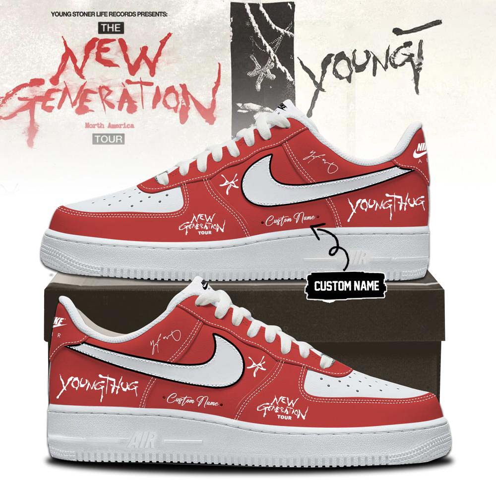 Young Thug New Generation Tour 2026 Air Force 1 Sneakers - Image 4