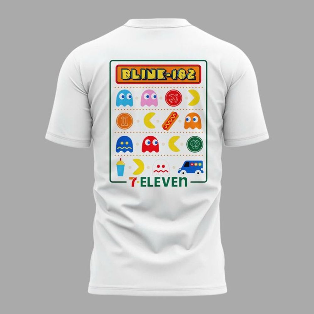 Limited Edition Blink182 x PacMan San Diego Comic 2026 Shirt - Image 3
