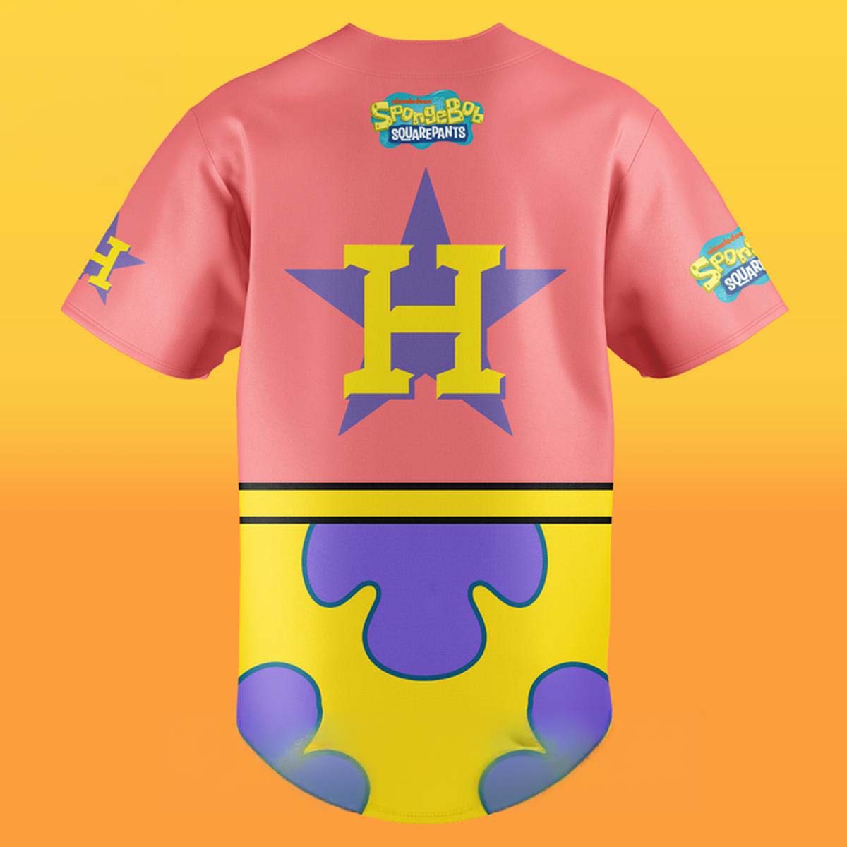 Houston Astros SpongeBob Night 2026 Baseball Jersey - Custom Fan Gift Idea - Image 3