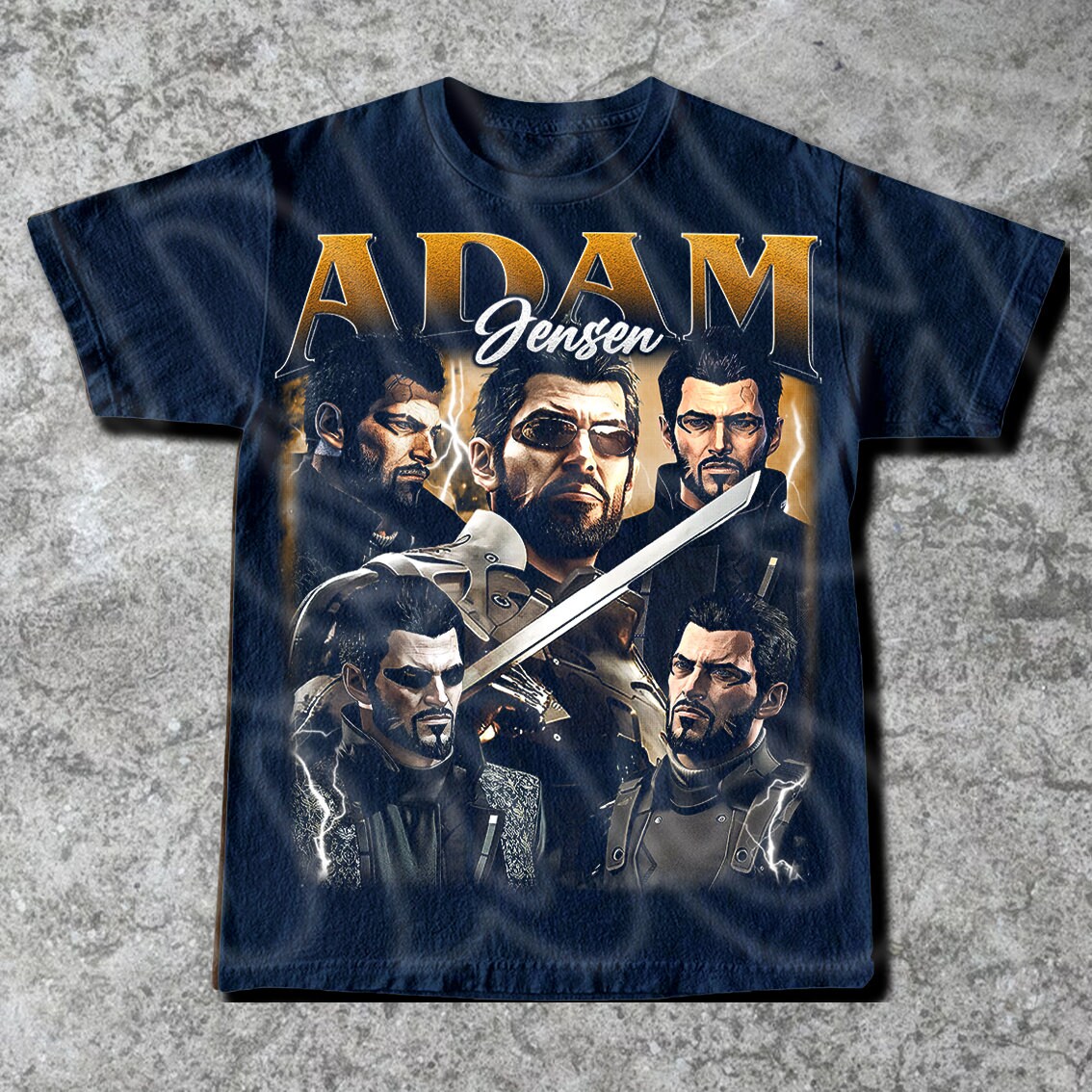 Adam Jensen Deus Ex Vintage TShirt Gift For Woman and Man Unisex TShirt - Image 15