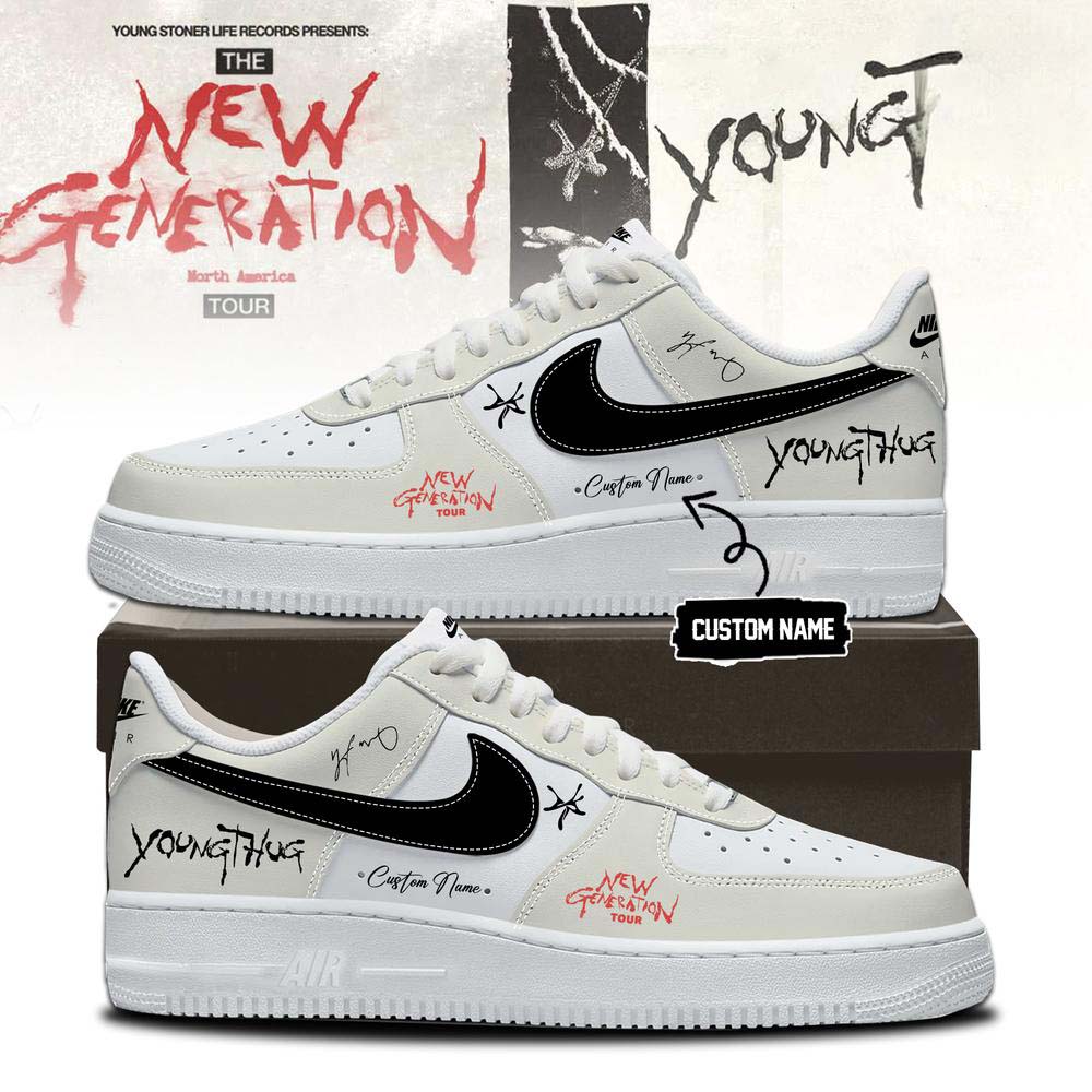 Young Thug New Generation Tour 2026 Air Force 1 Sneakers - Image 5