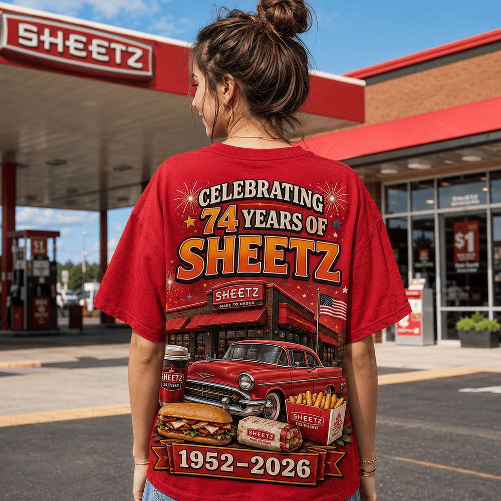 Sheetz 74 Years Retro Diner Graphics Limited Edition Shirt - Unique Vintage Graphic Gift Idea for Fans - Image 5