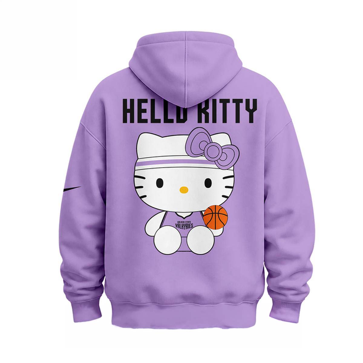Hello Kitty x Golden State Valkyries 2026 Hoodie - Best Gift for Basketball Fans - Image 4