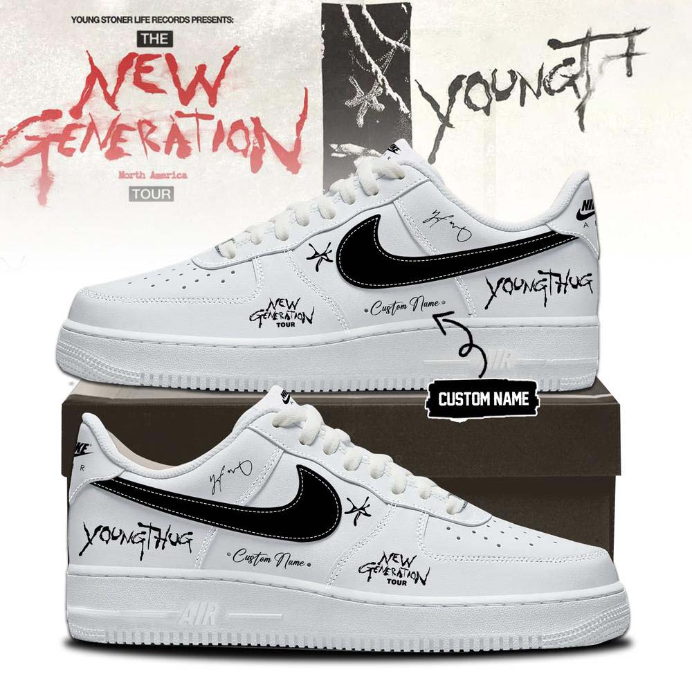 Young Thug New Generation Tour 2026 Air Force 1 Sneakers - Image 9
