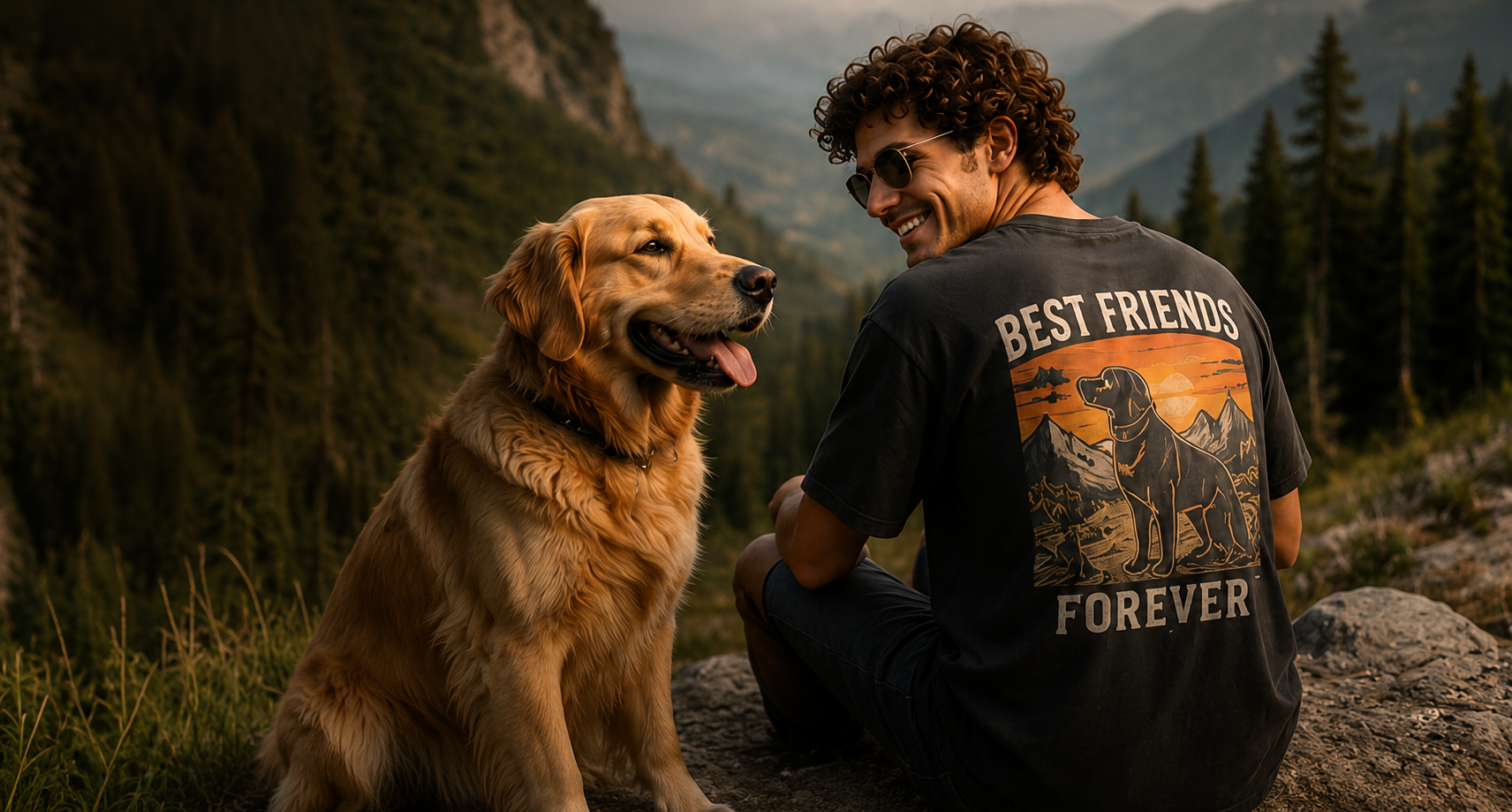 Hihoboken Premium Graphic Merchandise Model Wearing Shirt