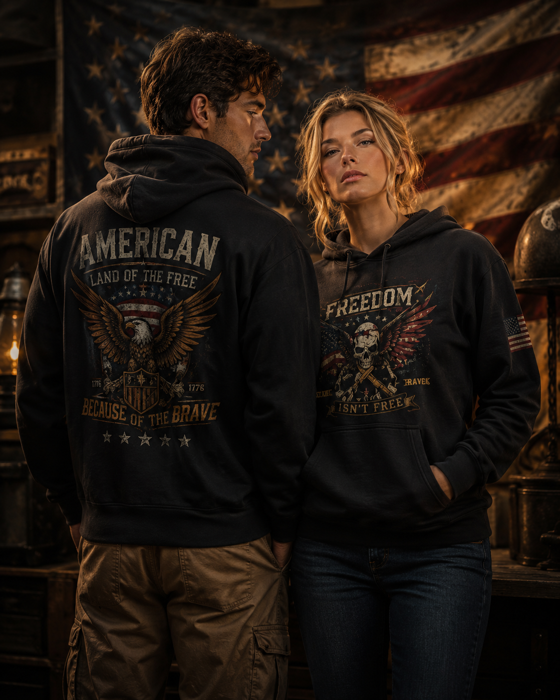 Vintage hoodies collection banner