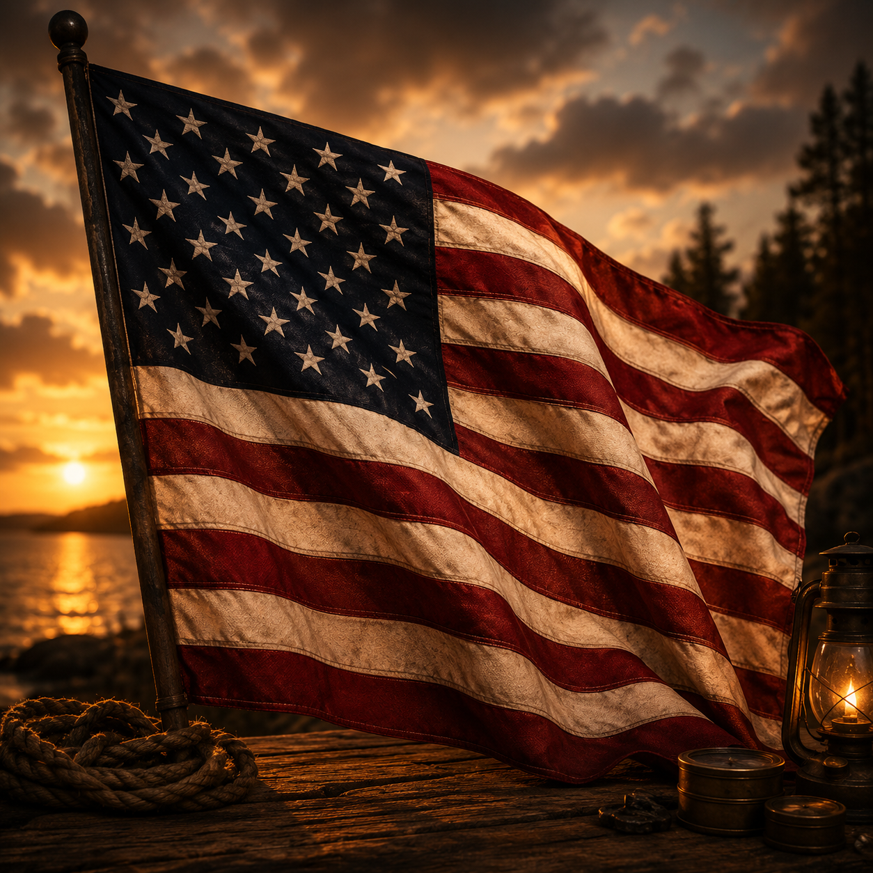 America 250 flags and clothing
