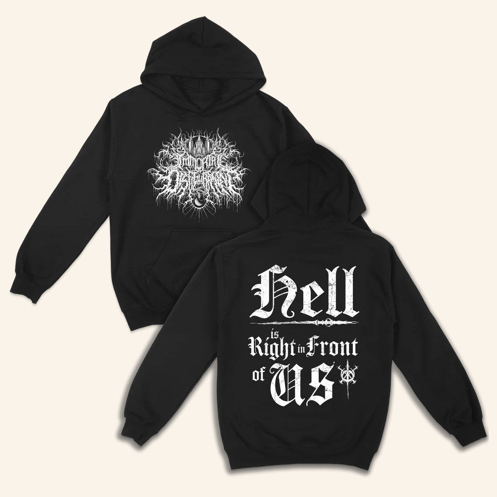 Immortal Disfigurement Merch Hell Blackletter Hoodie Gifts For Fans