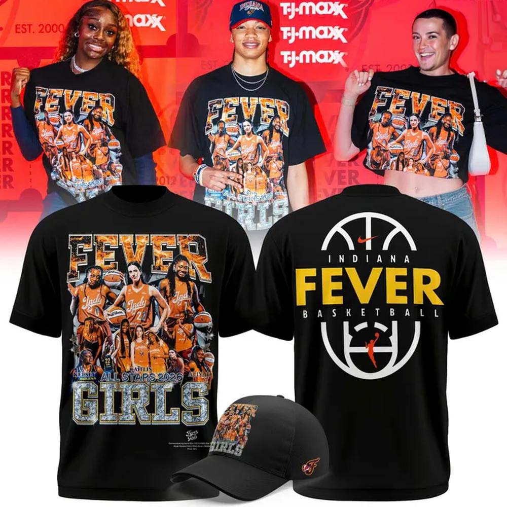Caitlin Clark Boston Mitchell Black Logo T Shirt - Indiana Fever All Star - Image 3