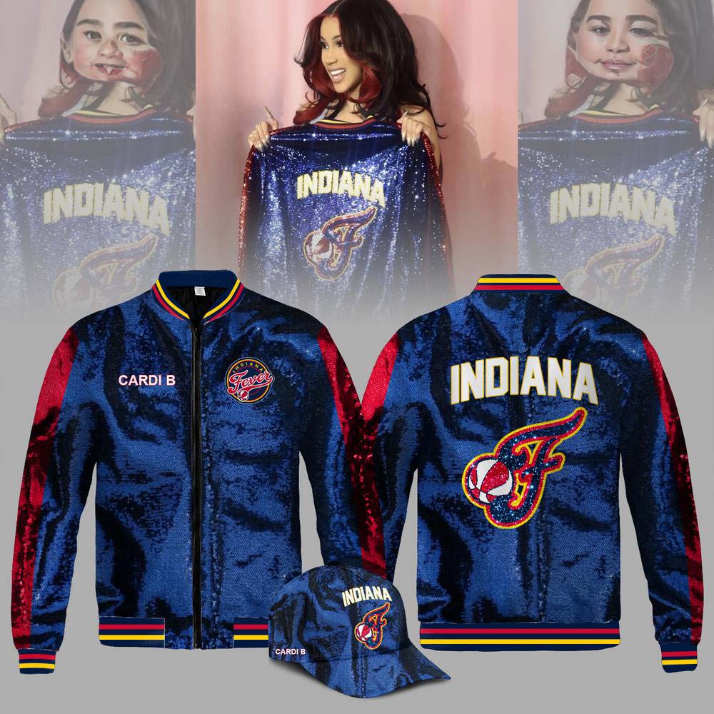 Indiana Fever x Cardi B 2026 Limited Edition Bomber Jacket