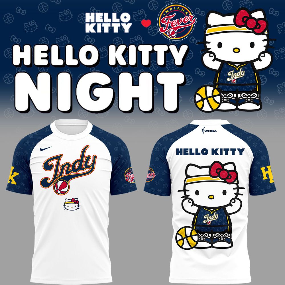 Indiana Fever x Hello Kitty Night 2026 Blue White Shirt