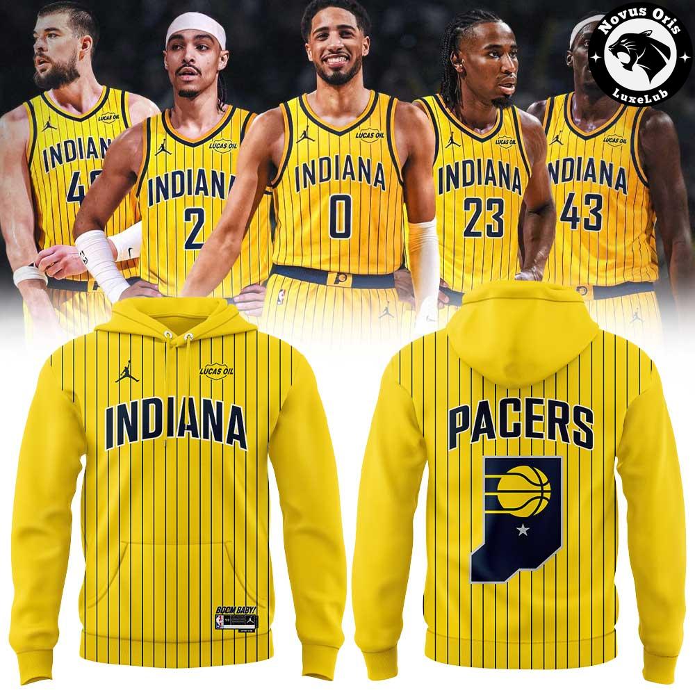 Indiana Pacers Pinstripes Statement Edition Hoodie