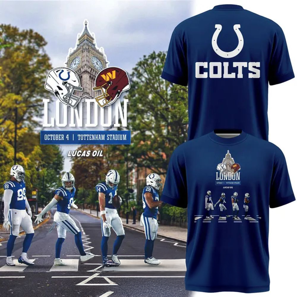 Indianapolis Colts Heading to London 2026 Limited Edition Blue Shirt