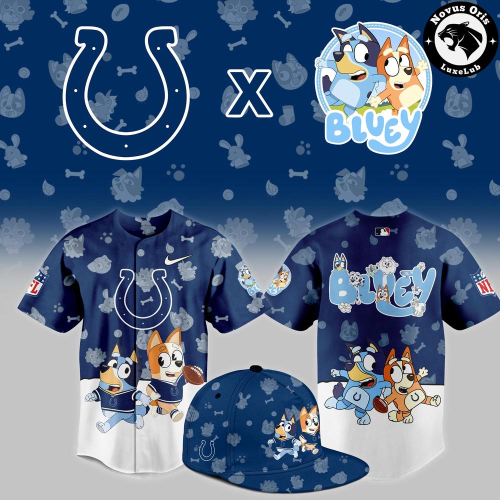 Indianapolis Colts x Bluey Night NFL Custom Edition Jersey