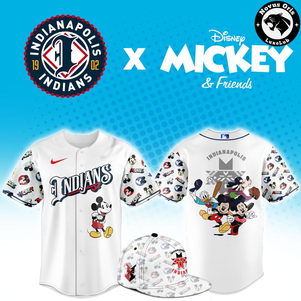 Indianapolis Indians x Disney Mickey Friends Baseball Jersey 1 - Unicasport Indianapolis Indians x Disney Mickey Friends Baseball Jersey