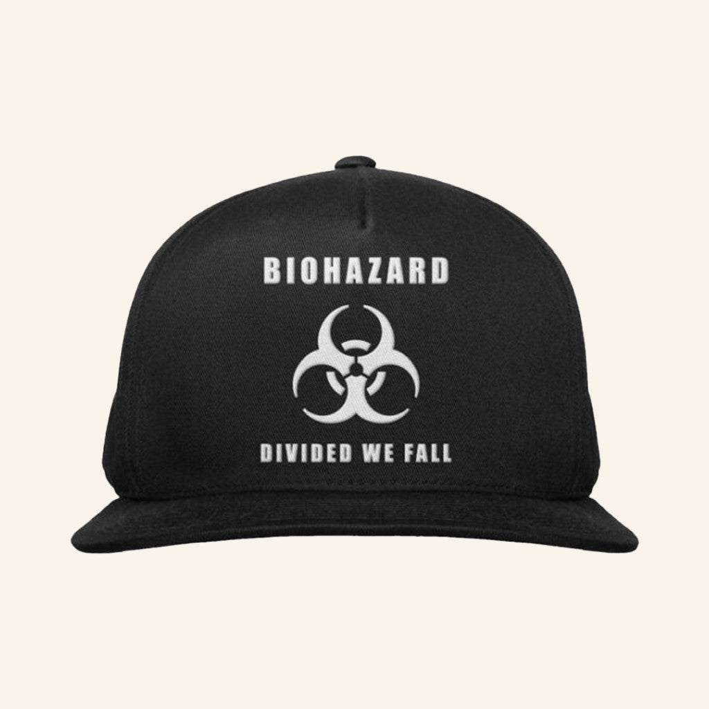 Indie Merch Biohazard Divided We Fall Snapback Hat Christmas Ideas For Husband