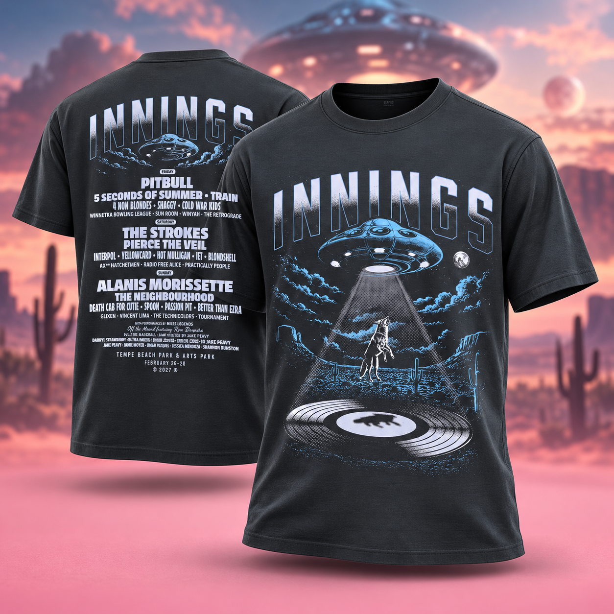 Innings Festival 2027 Desert Encounter Lineup TShirt