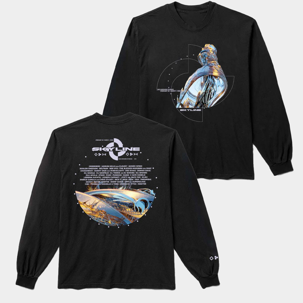 Merch Present Insomniac Merch Skyline 2026 Long Sleeve TShirt Birthday Present For ...