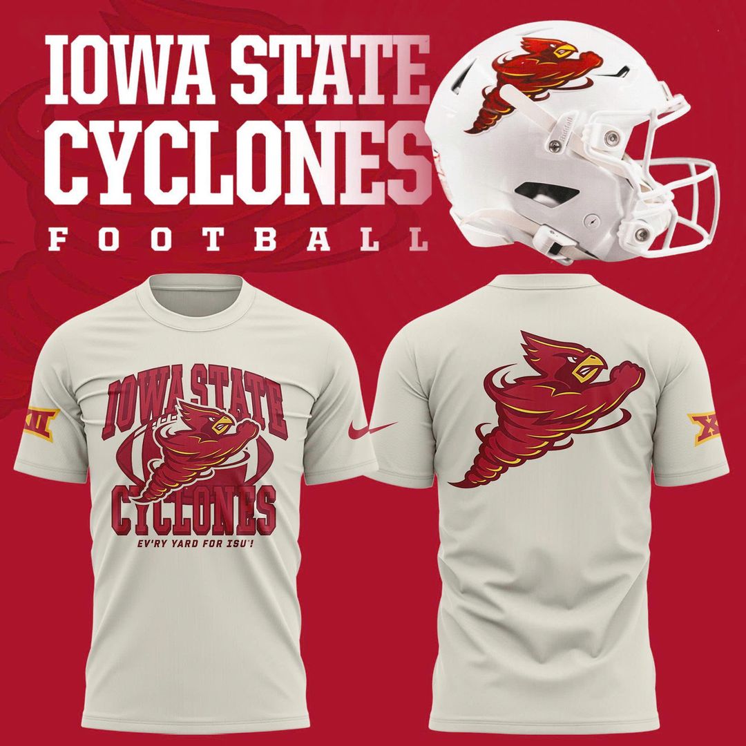 Iowa State Football Punching Cy 1995 Logo TShirt