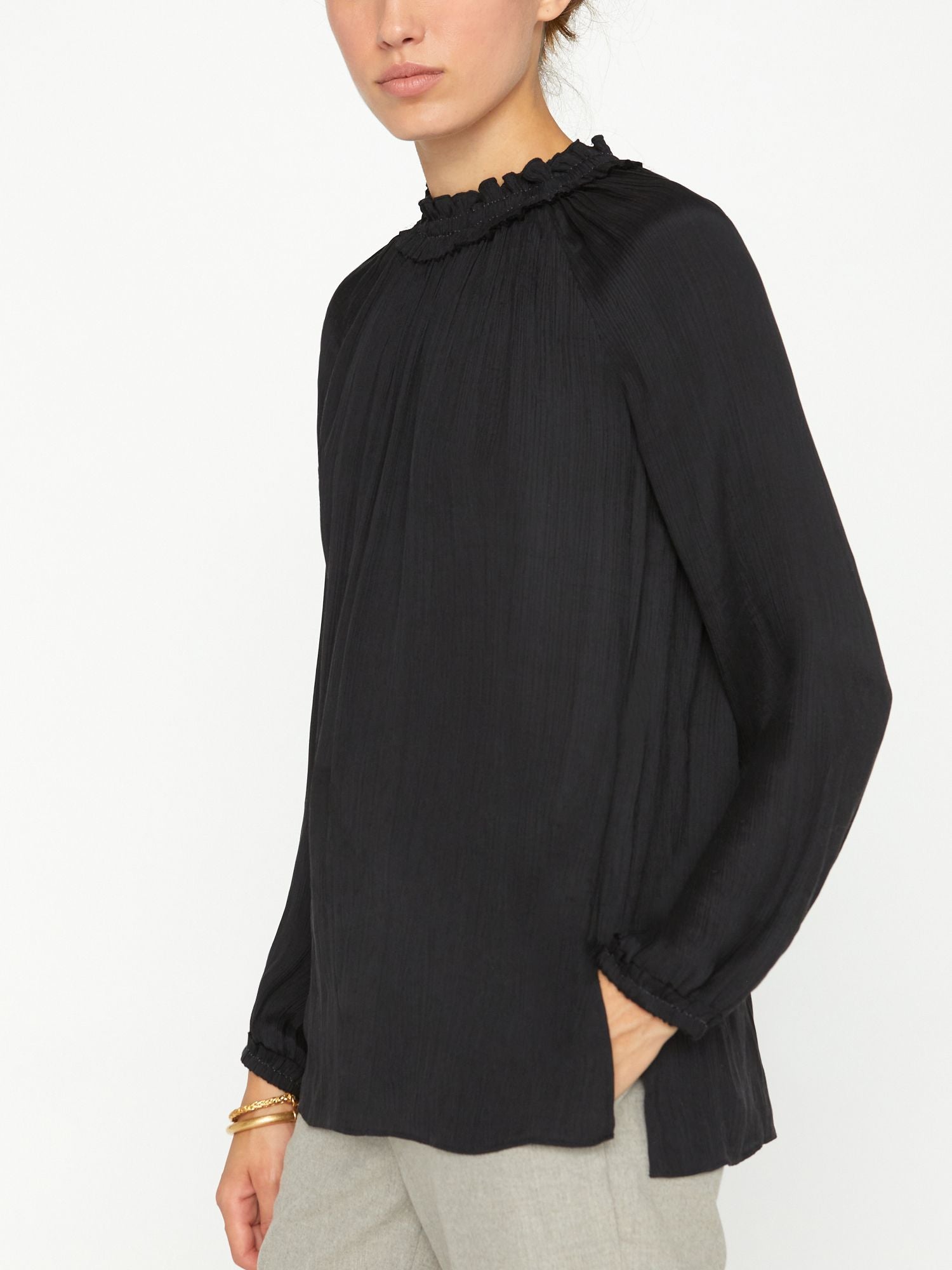 iPage Eli Shirred Sleeve Elegant Blouse for Women - Image 2