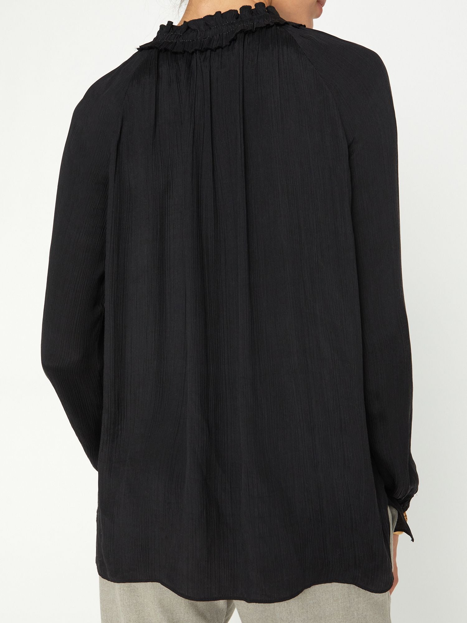 iPage Eli Shirred Sleeve Elegant Blouse for Women - Image 4