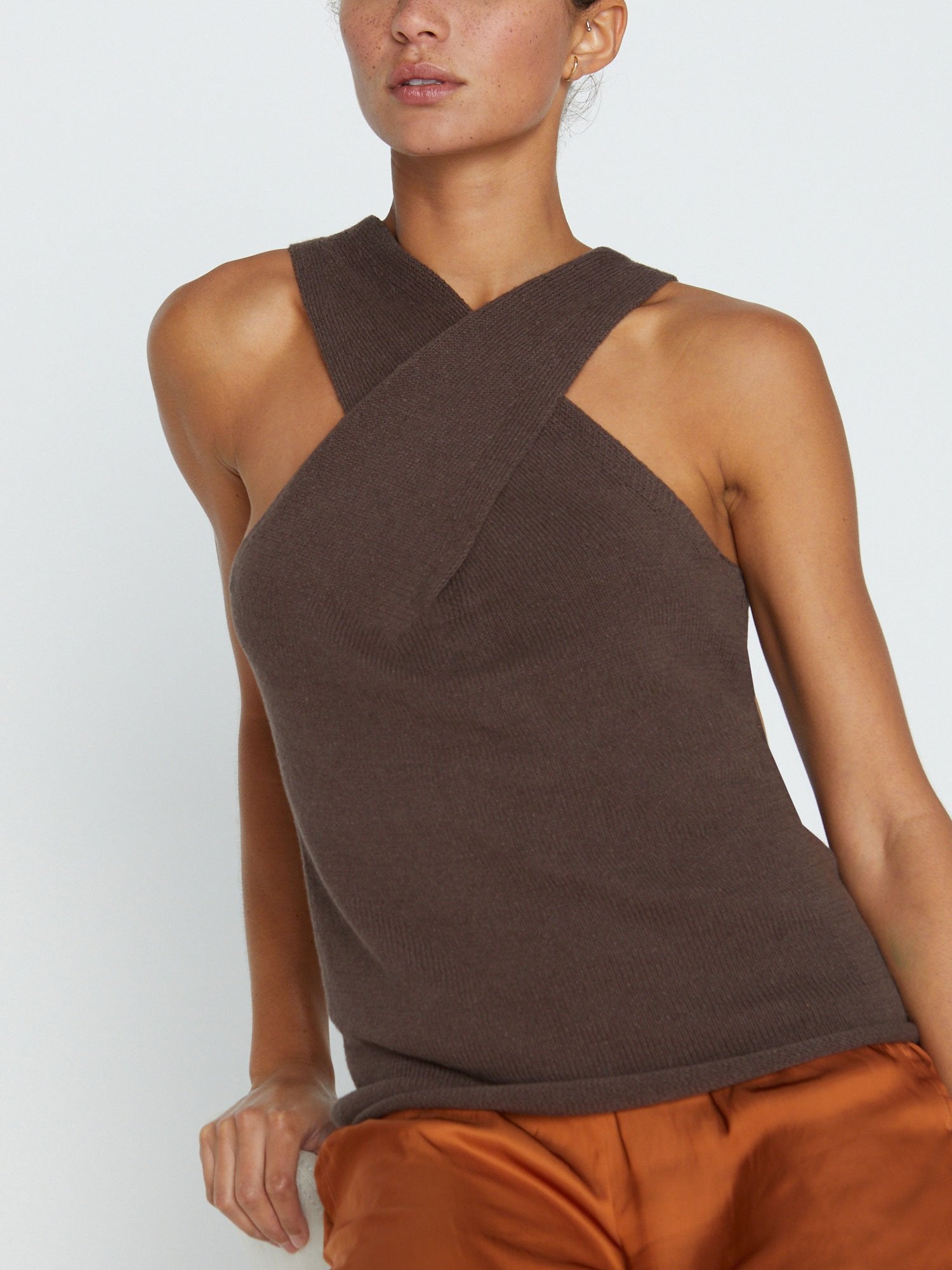 iPage Ina Wrap Style Stretch Tank Top for Women - Image 4