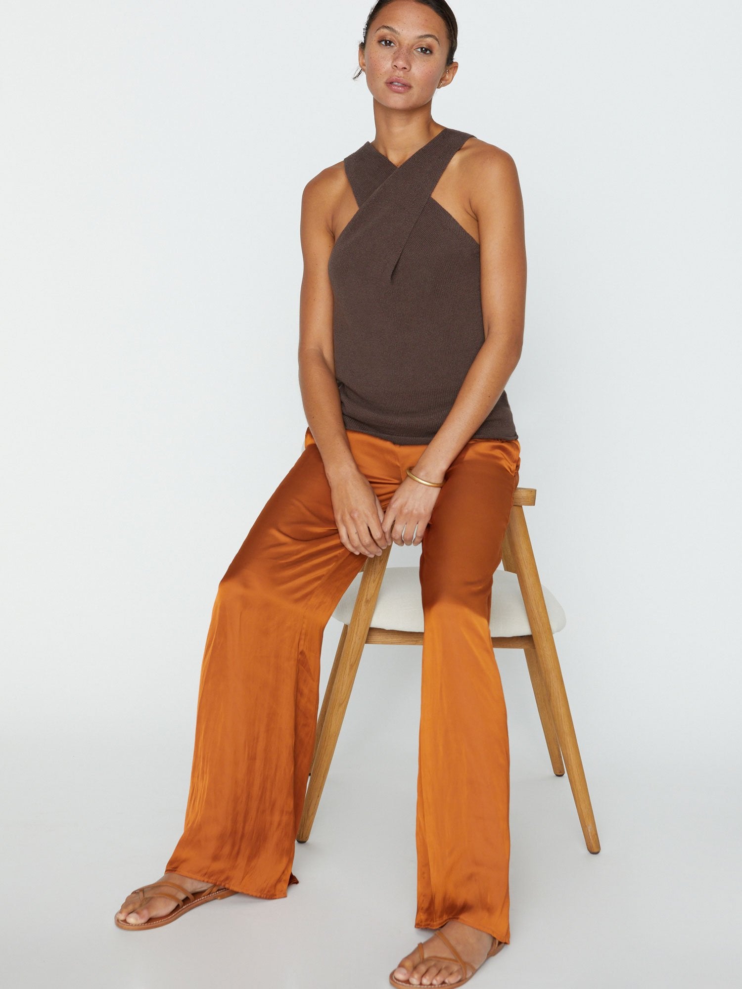 iPage Ina Wrap Style Stretch Tank Top for Women - Image 3