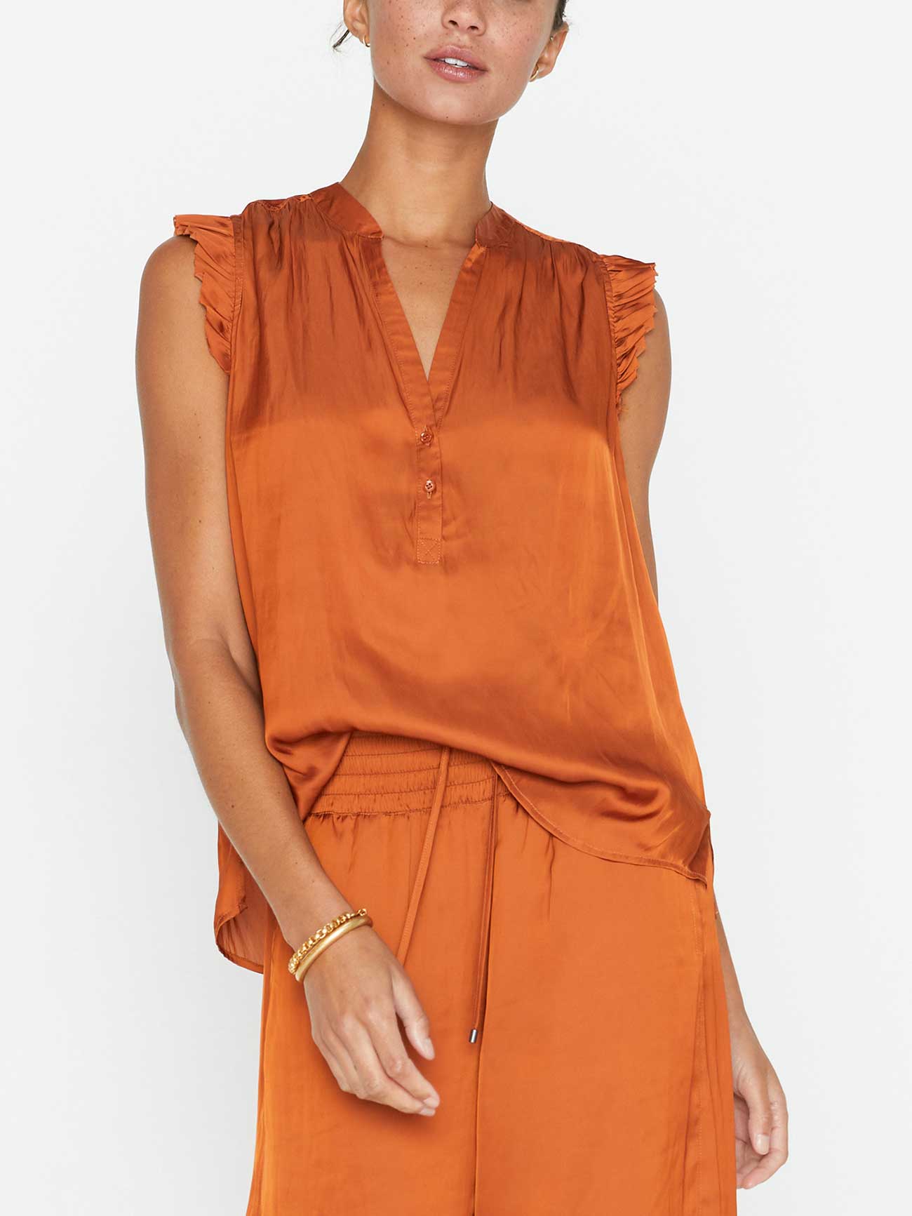 iPage Romare Sleeveless Office Casual Popover Top for Women