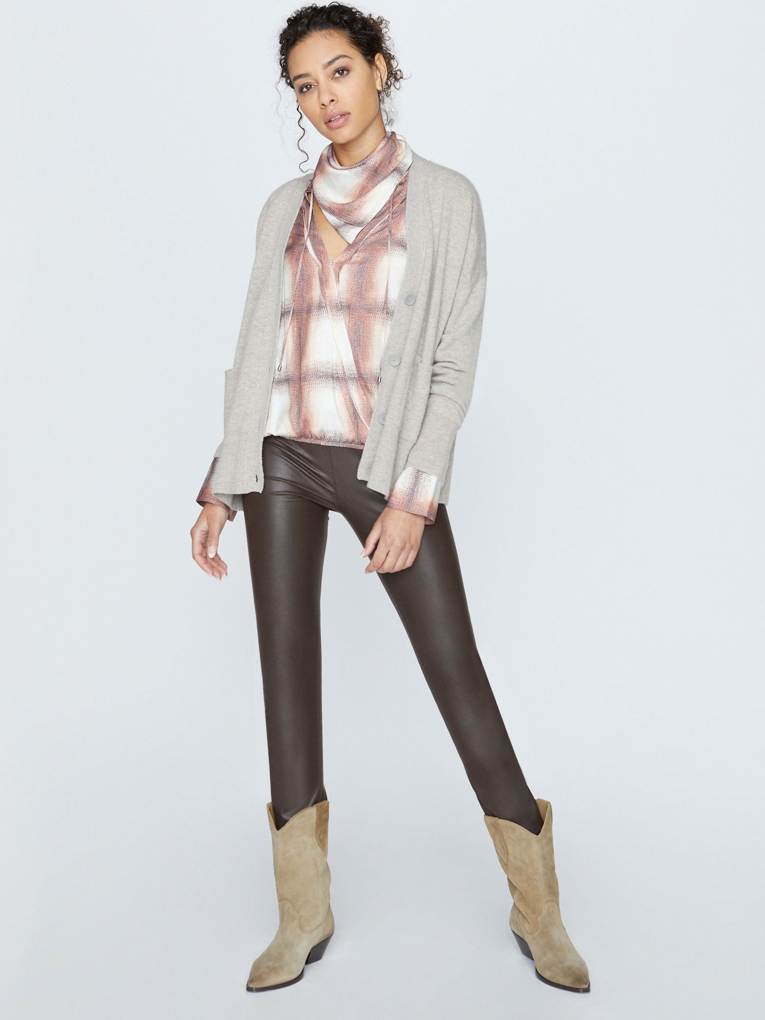 iPage Tatum Plaid Vintage Inspired Button Blouse for Women - Image 3