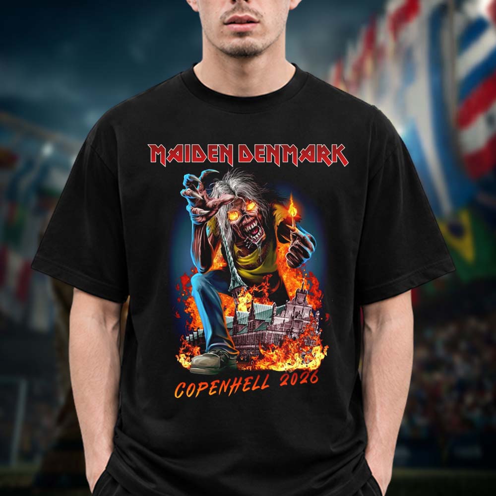 Iron Maiden Copenhell Festival 2026 Concert T Shirt Art By Stan W Decker Unisex T Shirt